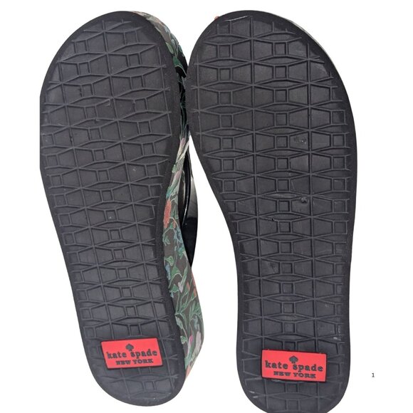 🌺 Kate Spade New York Floral Platform Flip Flops – Size 5 EUC - Picture 3 of 4